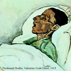 ospedalizzazione della morte quadro Ferdinand Hodler, Valentine Godé-Darel, 1915